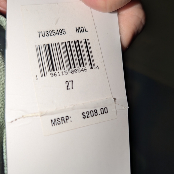 Green-tinted 7 For All Mankind Jeans 0122 - Picture 9 of 9